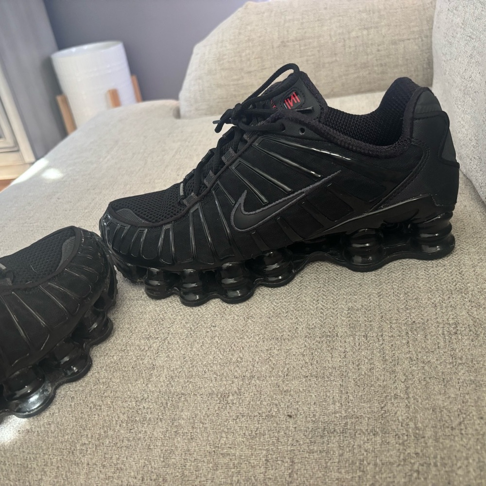 Nike Black  Shox Running Sneakers